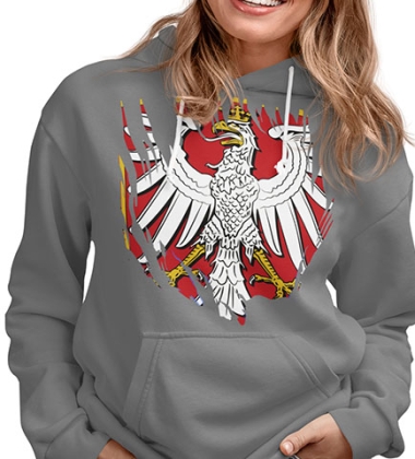 BLUZA DAMSKA Z KAPTUREM ORZEŁ 5